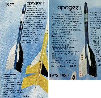 apogee components|estes model rockets catalog.